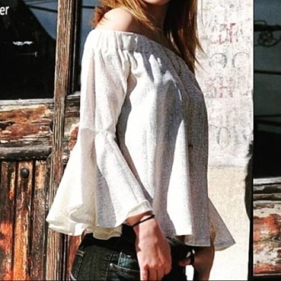 Metallic Off Shoulder Top - Picture 8 of 16